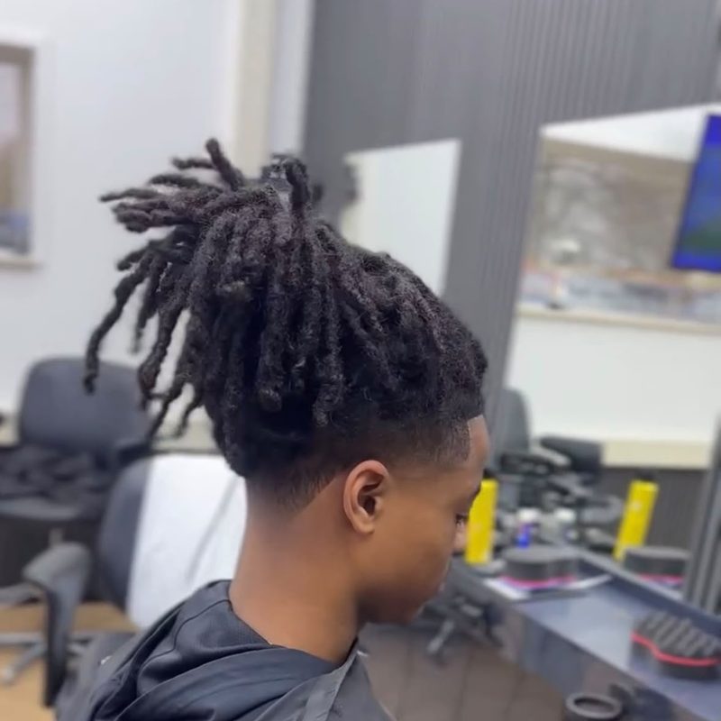 Afro fade met baard